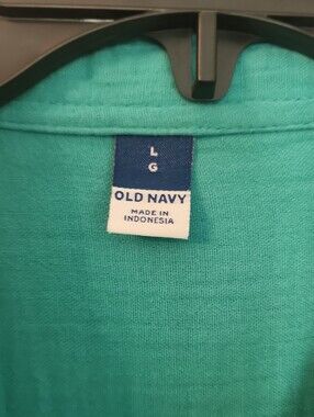 Vibrant green Old Navy Button-Down Shirt